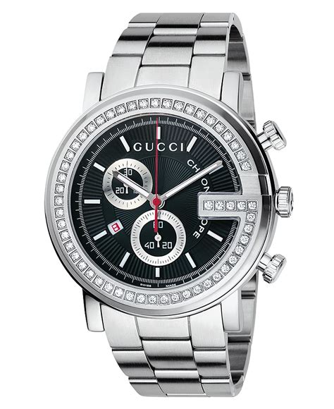 gucci watch on wrist|gucci wrist watch men 44mm.